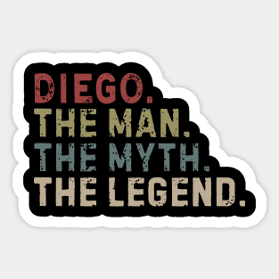 Diego the man the myth the legend football Sticker